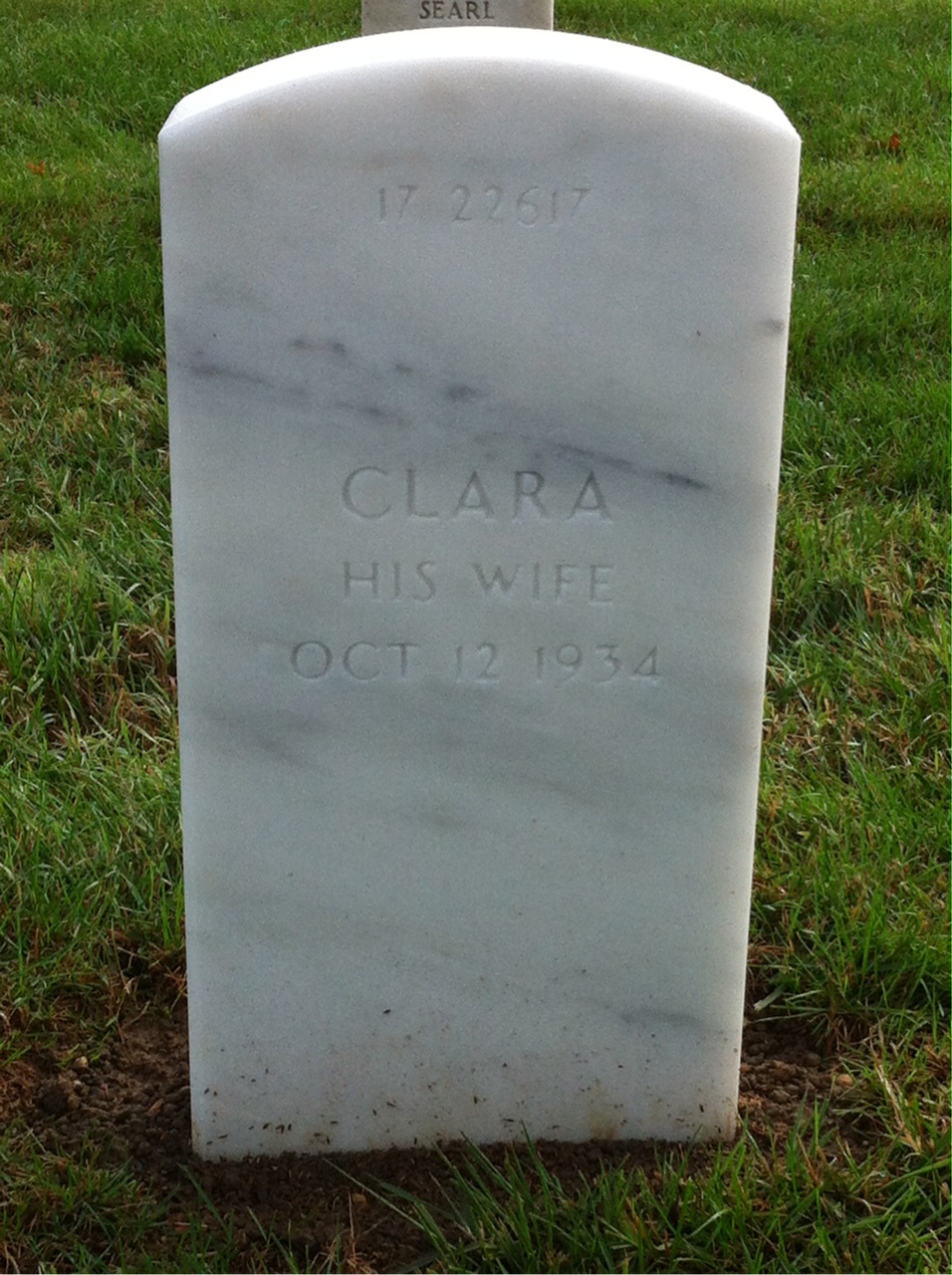 Back of headstone — Will Allen