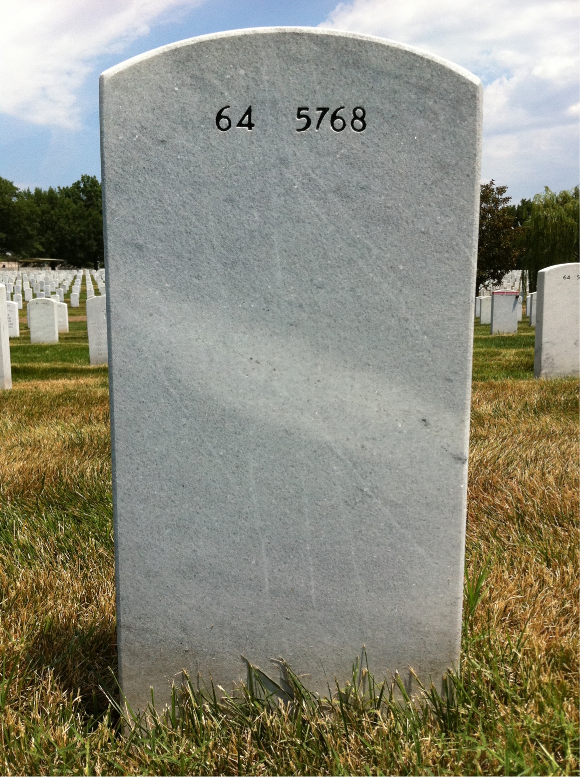 Back of headstone — Micheli Daniel