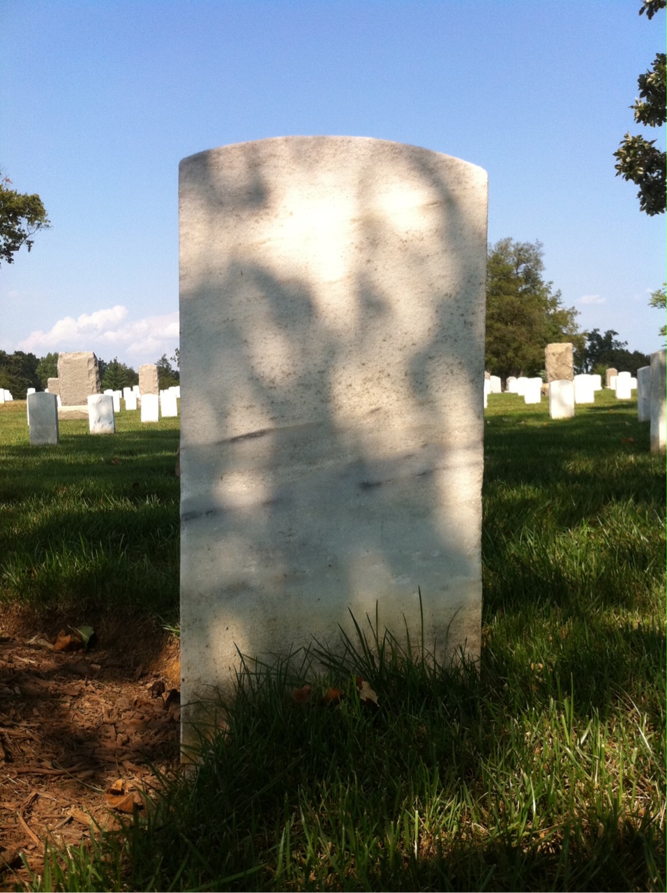 Back of headstone — Andrew Blair