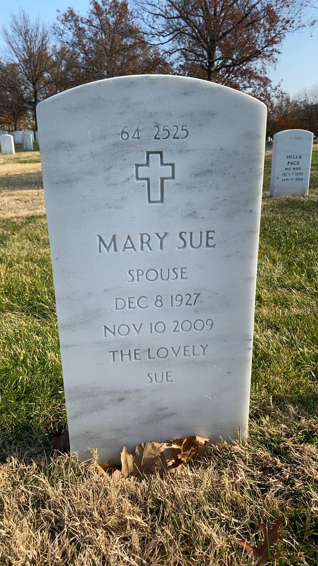 Back of headstone — Vincent Bogucki