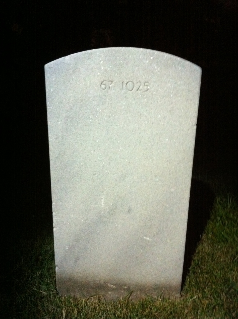 Back of headstone — Frank J Ryan