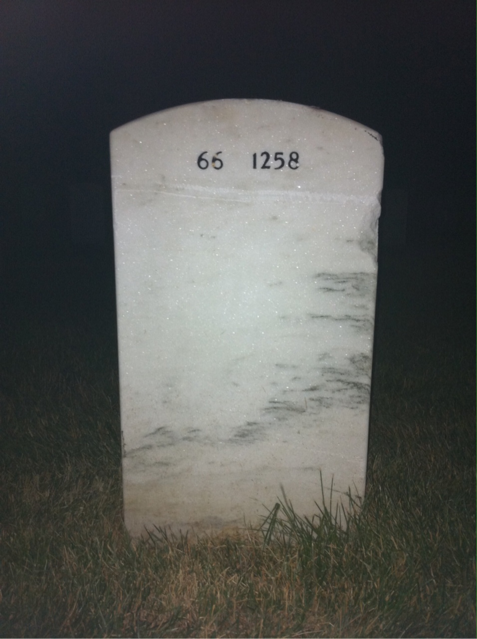 Back of headstone — Samuel Luton