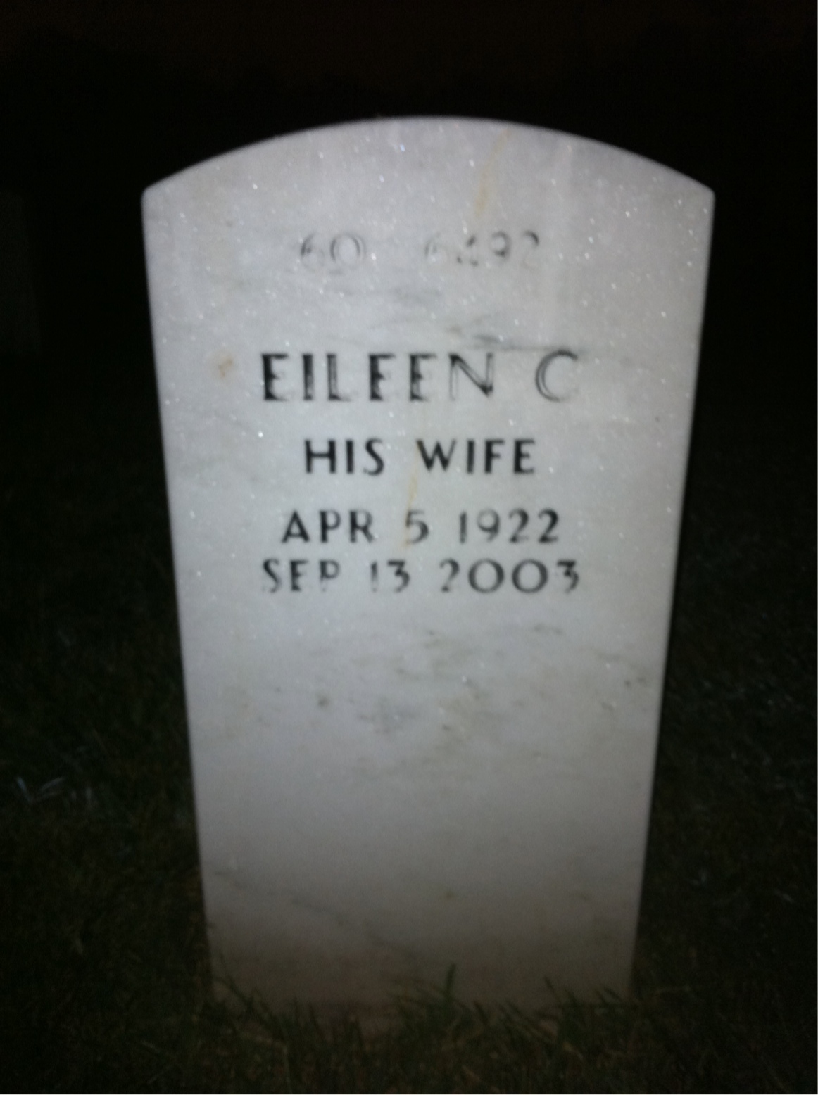 Back of headstone — Grady Durham