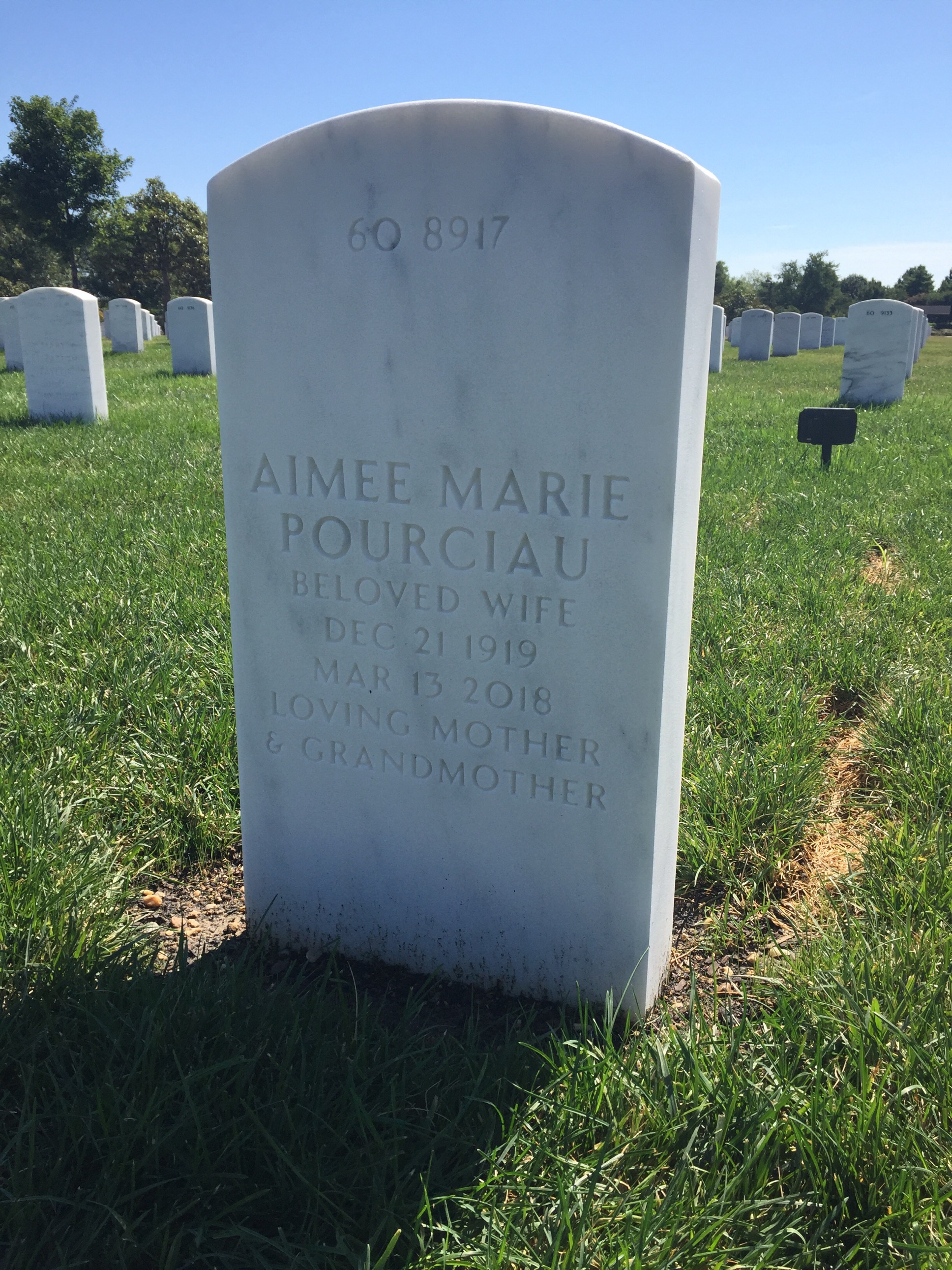 Back of headstone — Charles Smith