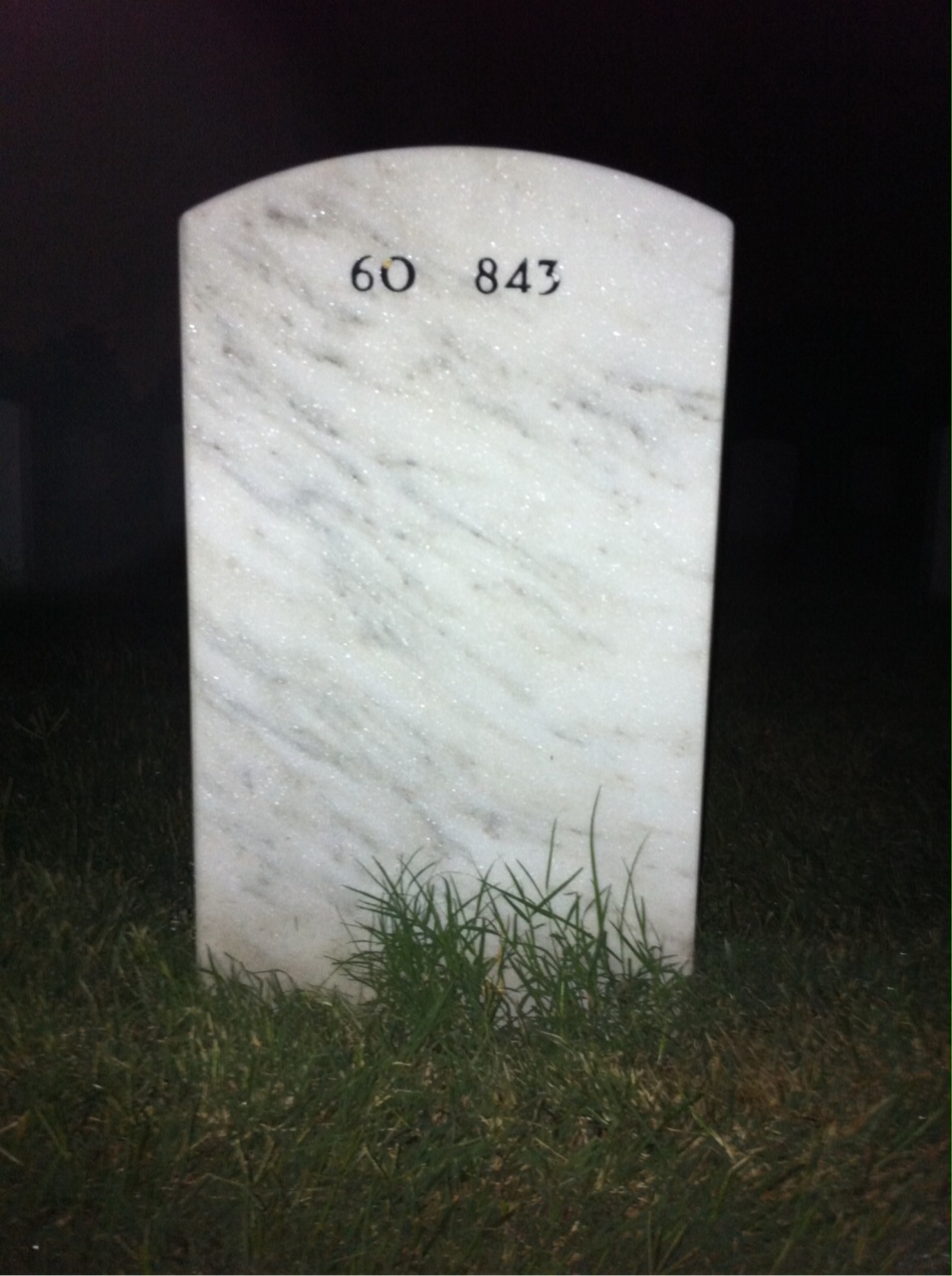 Back of headstone — Dennis Dadant