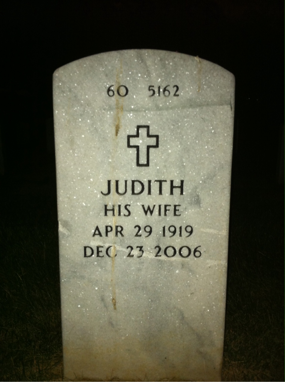 Back of headstone — Gordon Mccrea