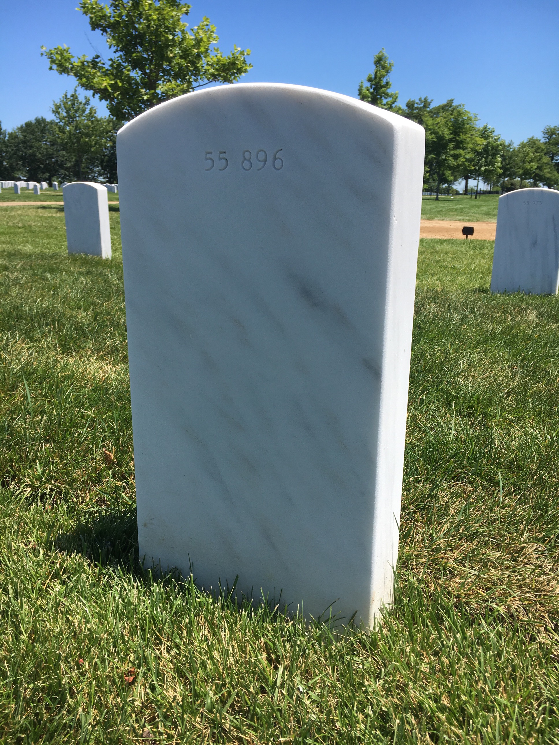 Back of headstone — Willie T Riggs