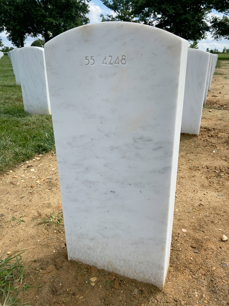 Back of headstone — Thomas Dee Rains