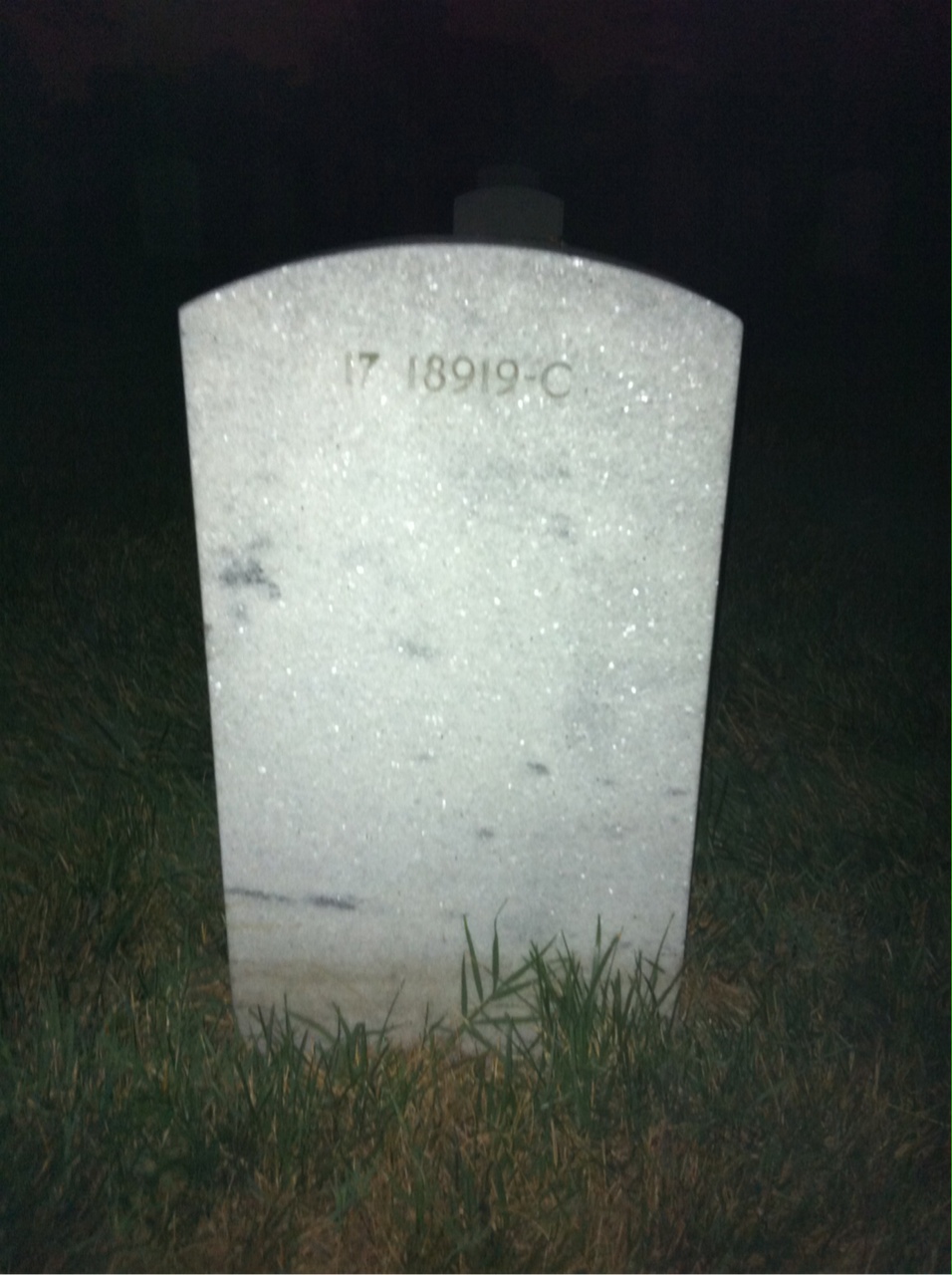 Back of headstone — Thomas Parke Focht