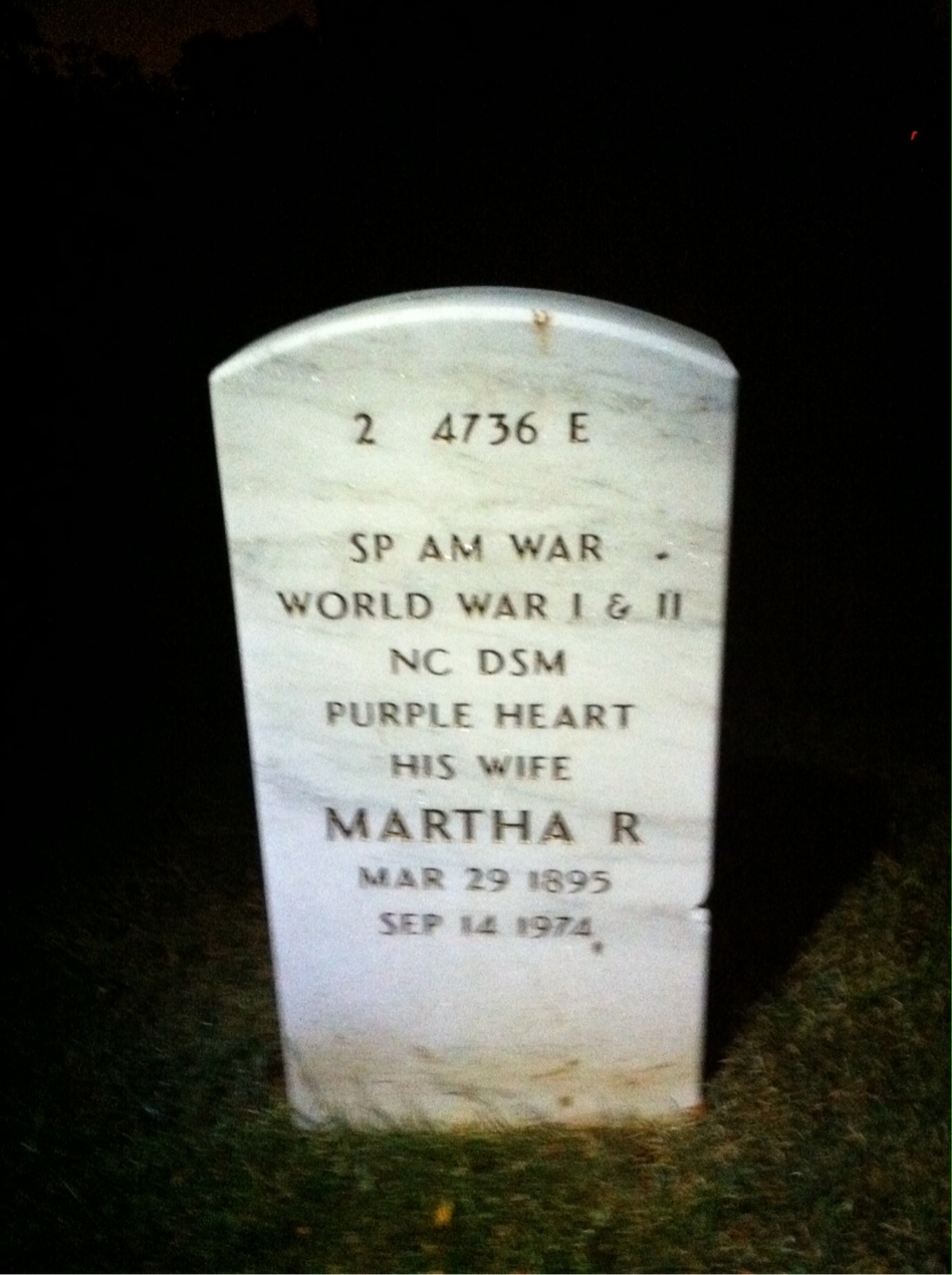 Headstone shared by 2 interments, including Frank Jack Fletcher
