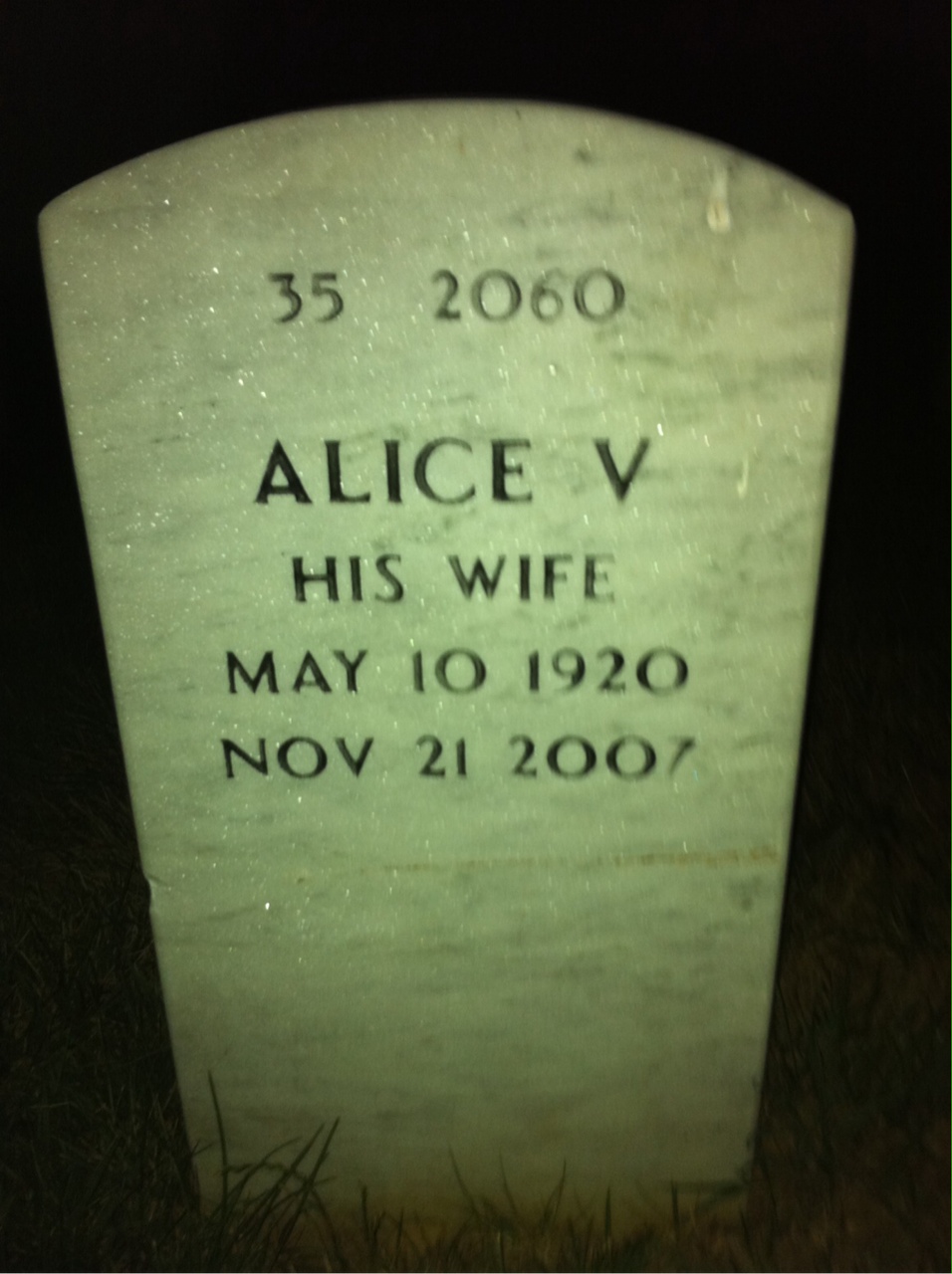 Back of headstone — Griffin Barnes