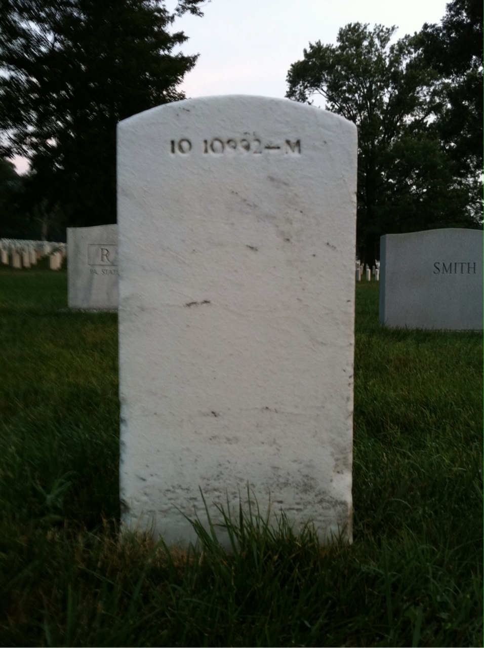 Back of headstone — Mary Murphy