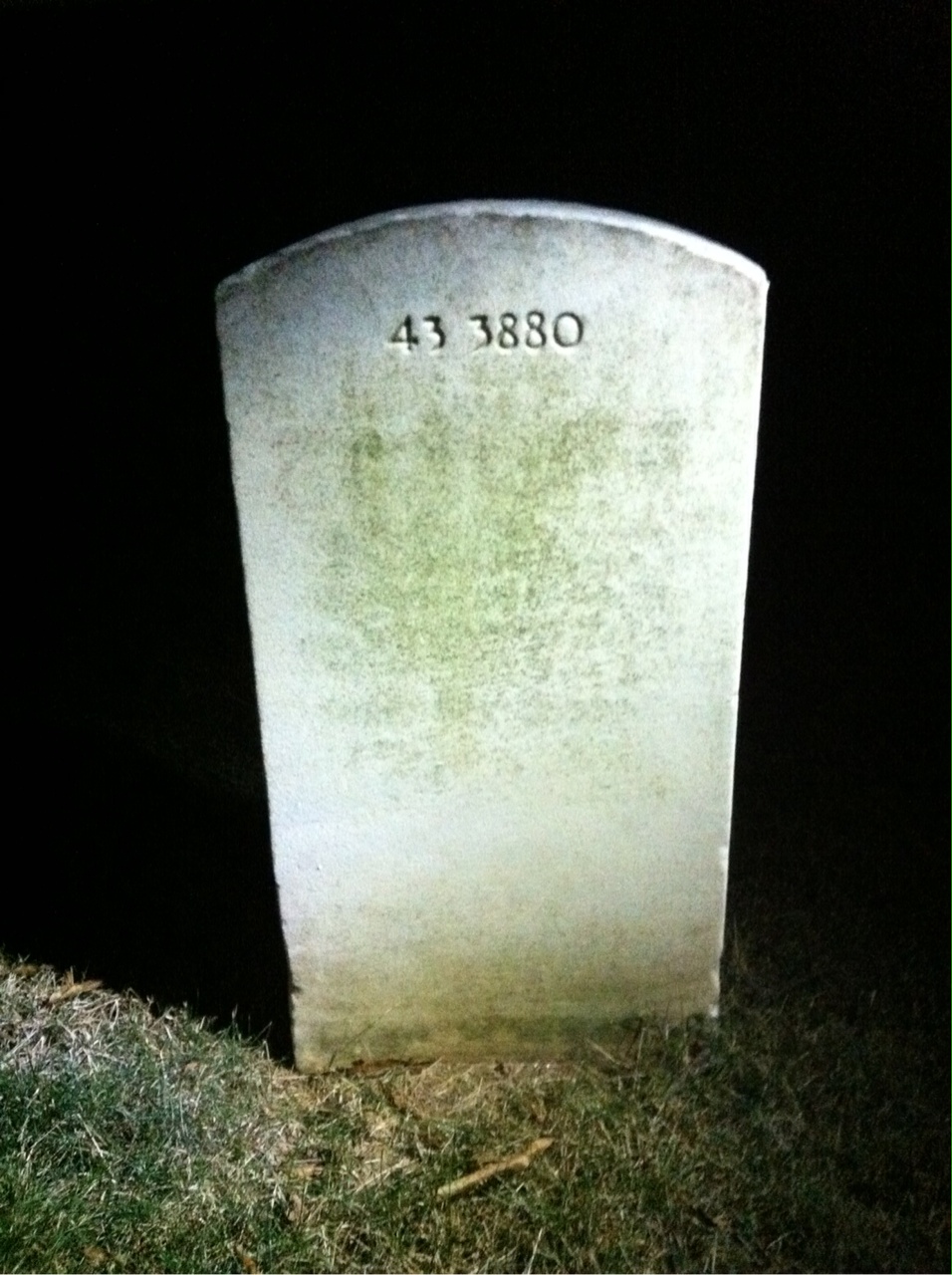 Back of headstone — Herman Anglemyer