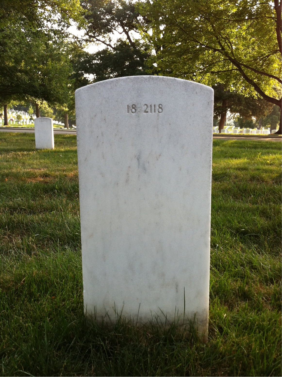 Back of headstone — Roy Brackin