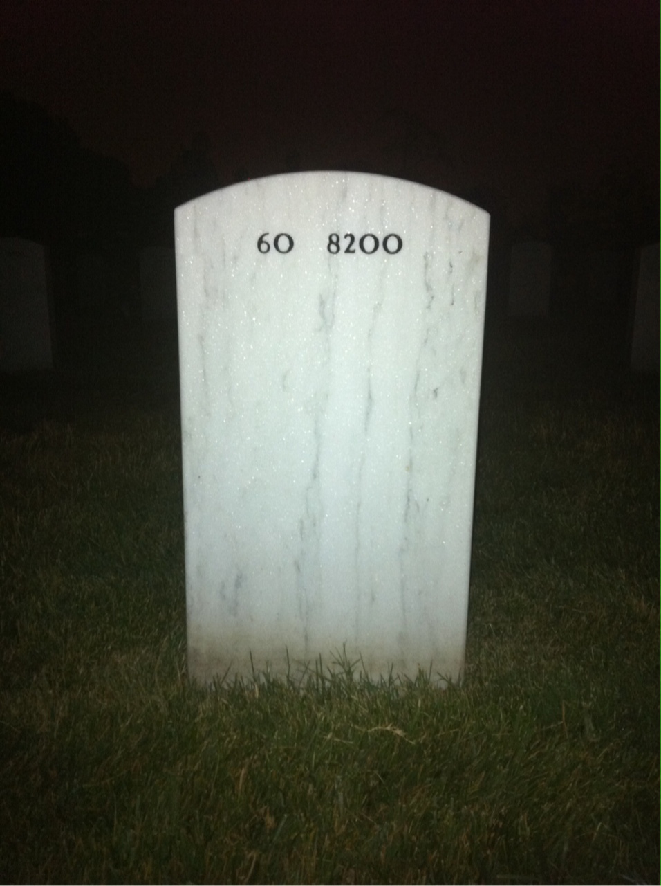 Back of headstone — Chris Scherkenbach