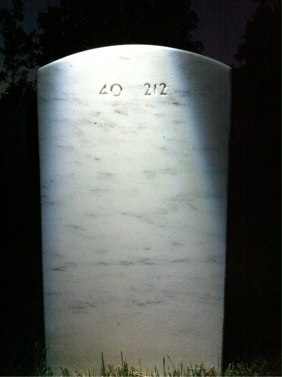 Back of headstone — Edith Gibson