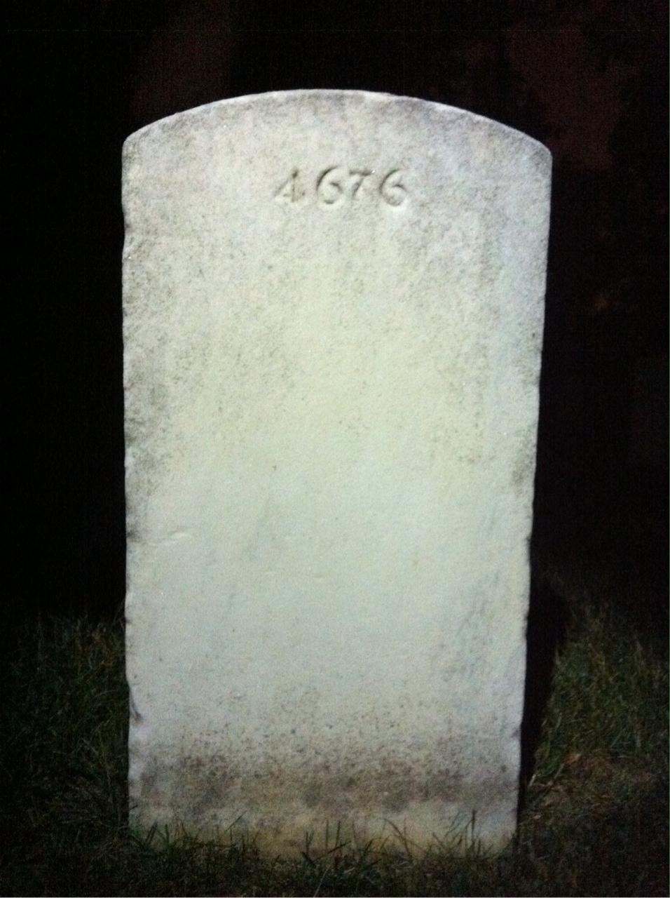 Back of headstone — Edgar Boggs