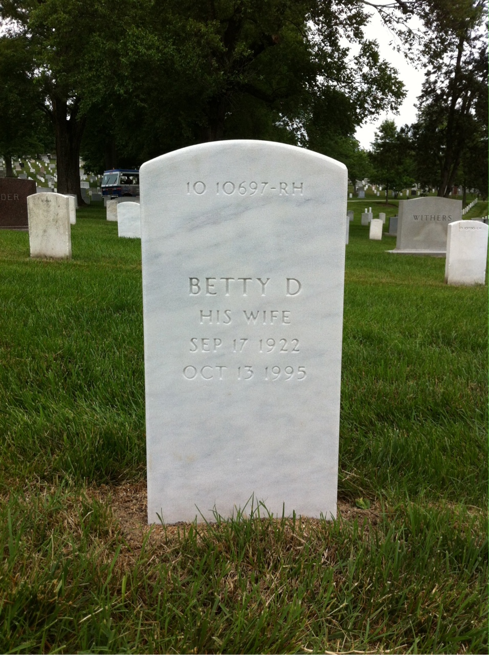 Back of headstone — Louis Sornson