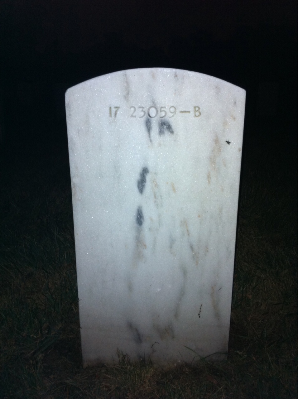 Back of headstone — Antonio Croce