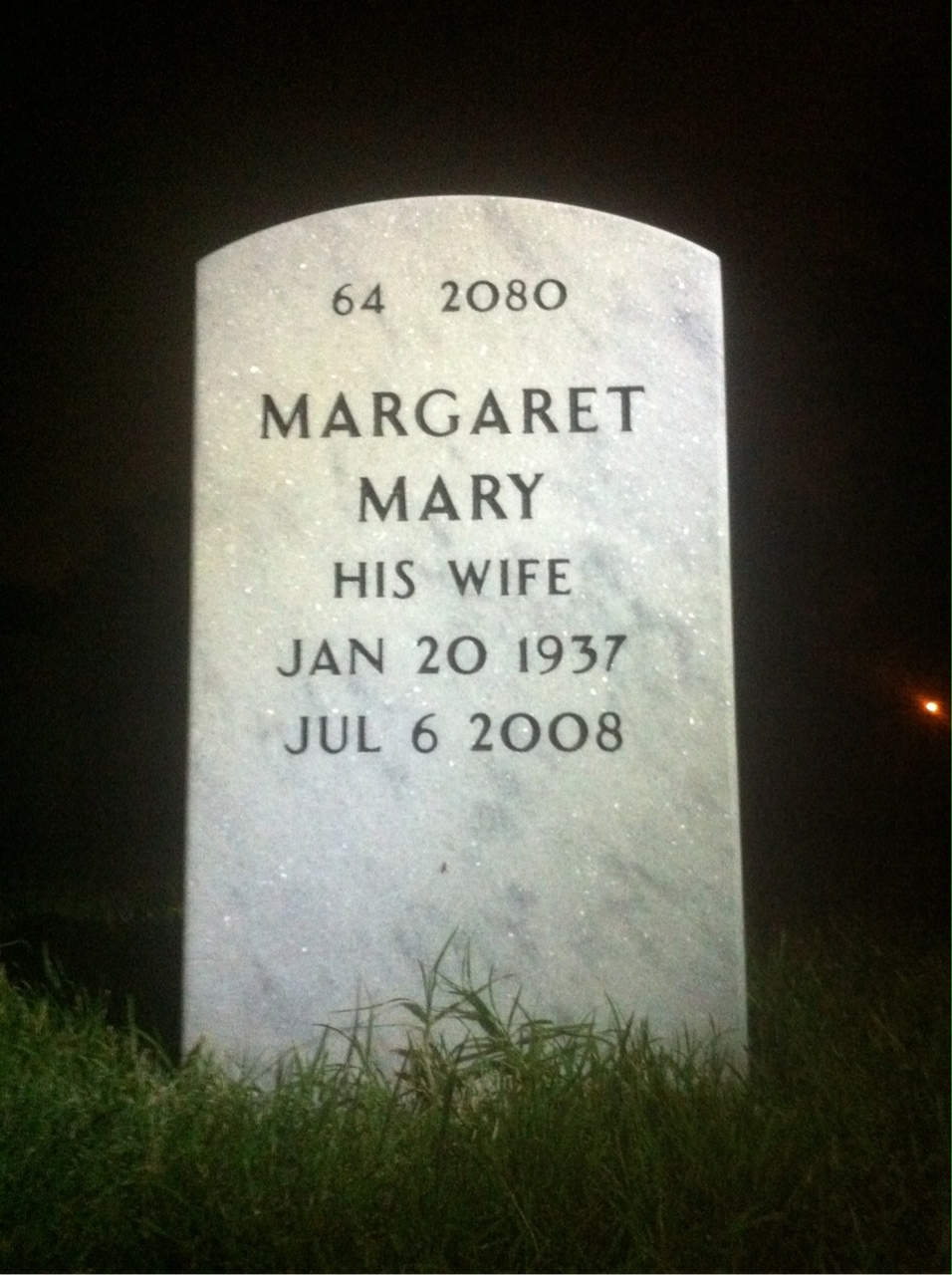 Back of headstone — Eugene Manthey