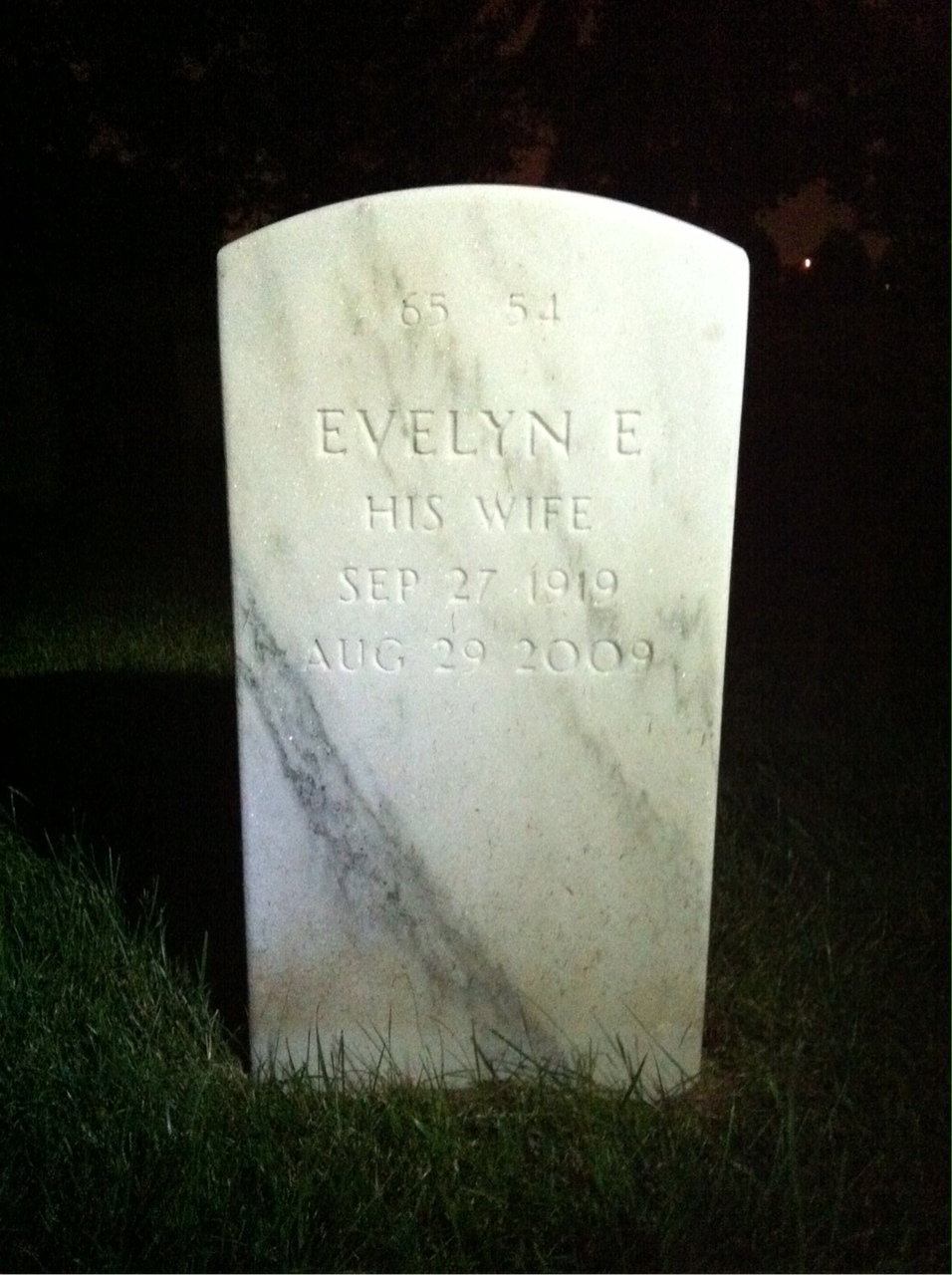 Back of headstone — Rene Laplante