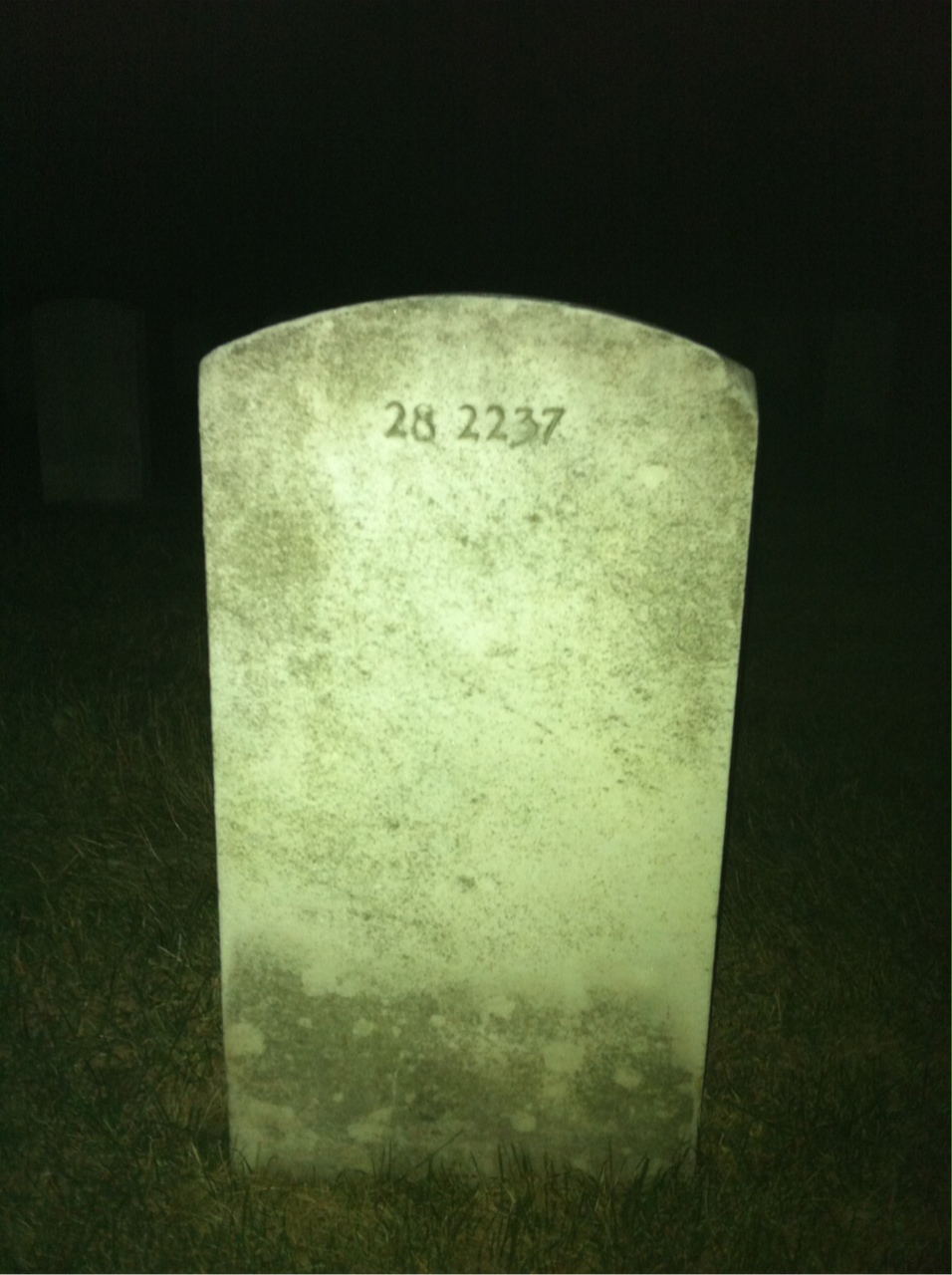 Back of headstone — Gaylord Mohl