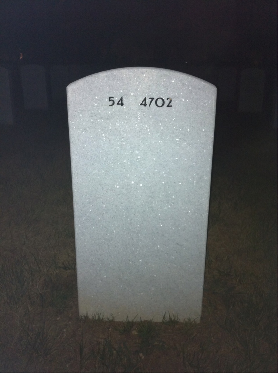 Back of headstone — Reginald Corbitt