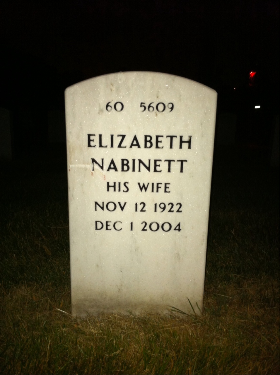 Back of headstone — Willie James