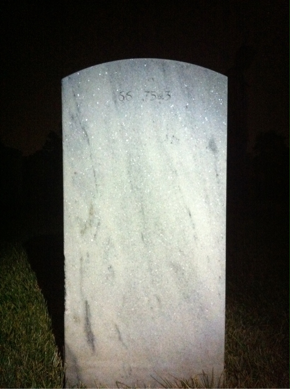 Back of headstone — William Myers