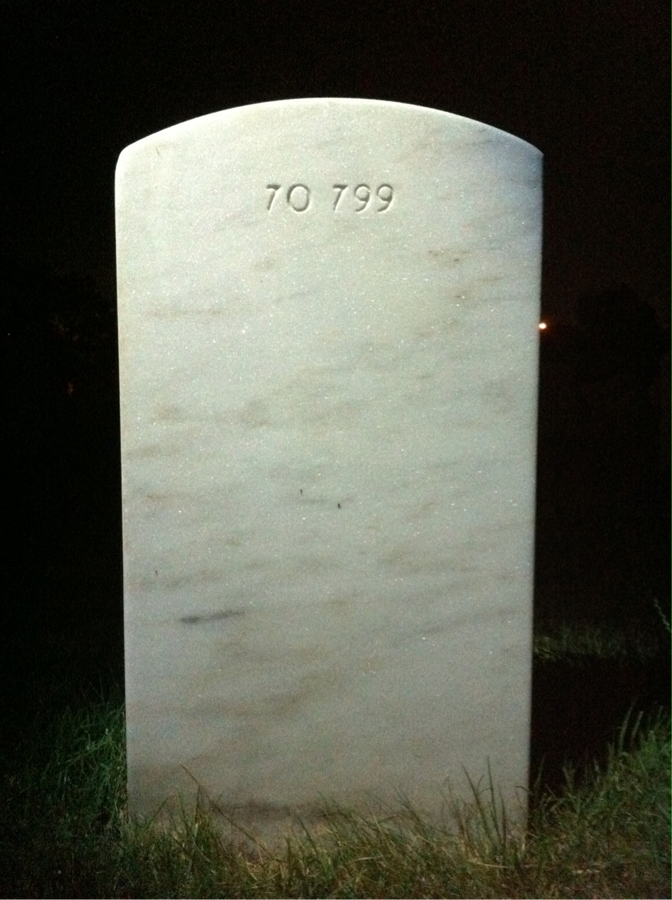 Back of headstone — Patrick Moran