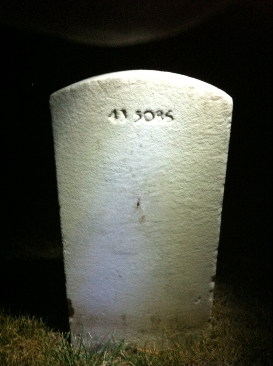 Back of headstone — Peter Boisonet