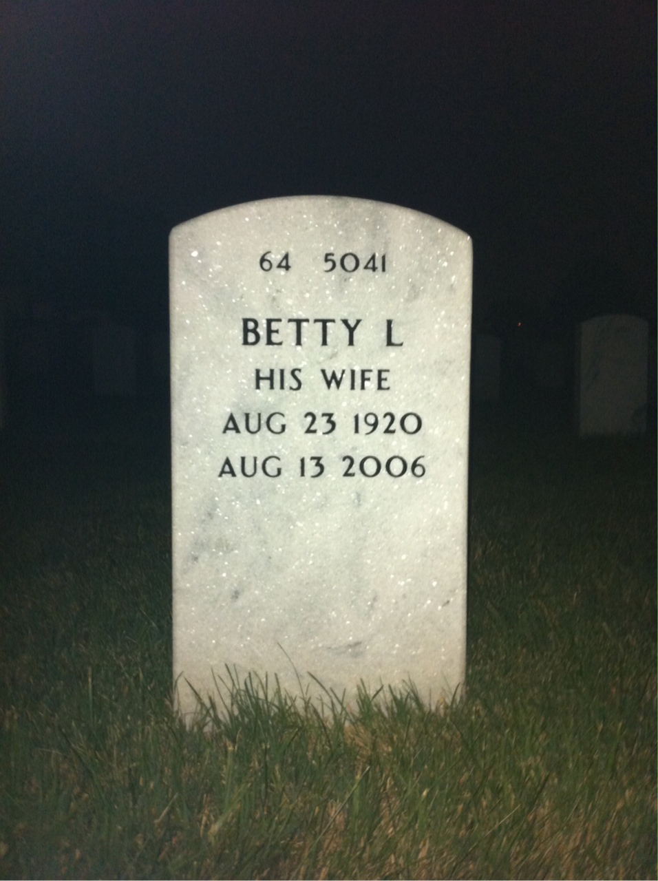 Back of headstone — John Crotty