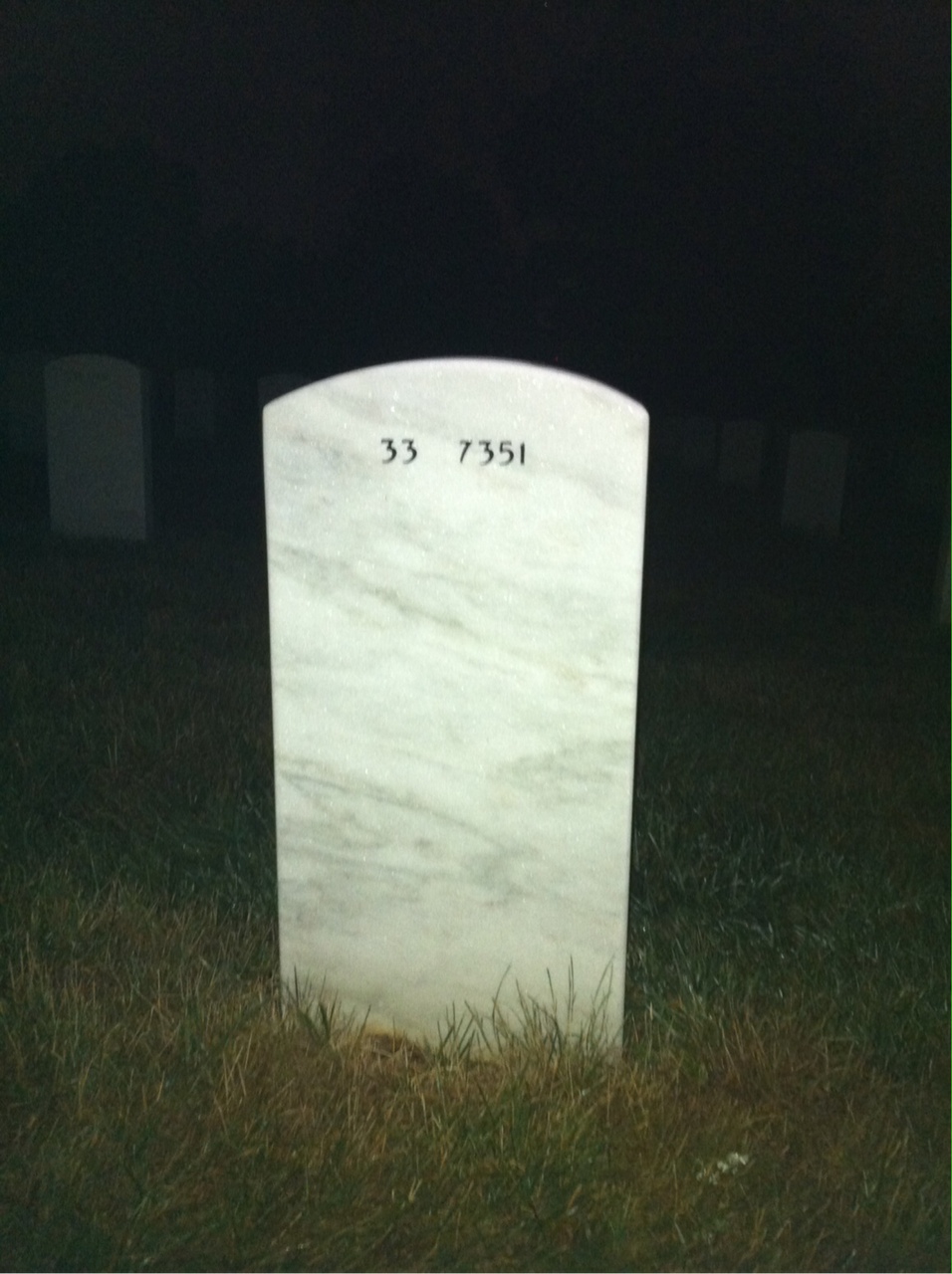 Back of headstone — Stanley Jordan