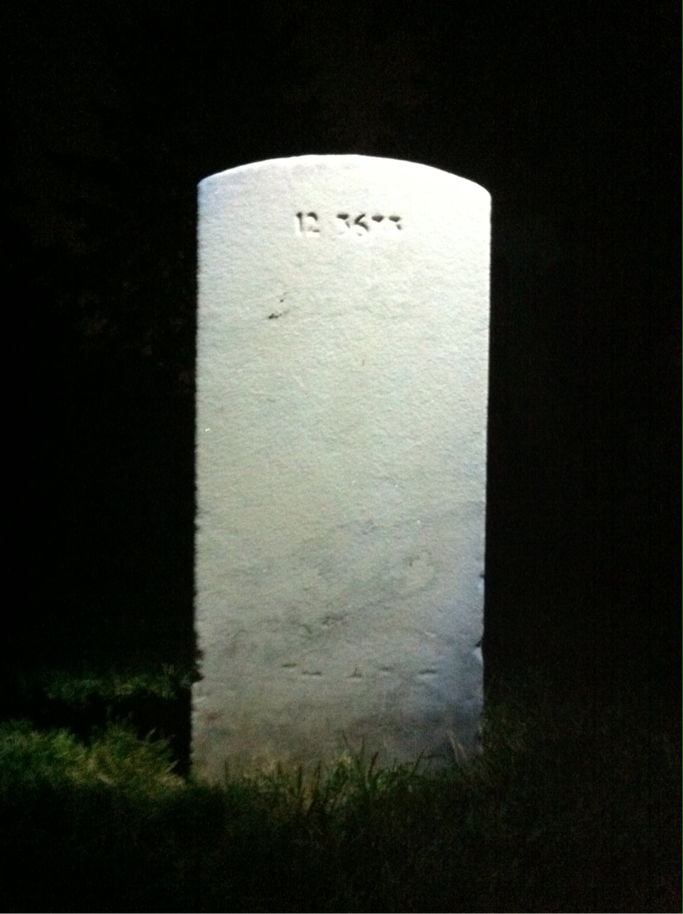 Back of headstone — Matilda Mountain