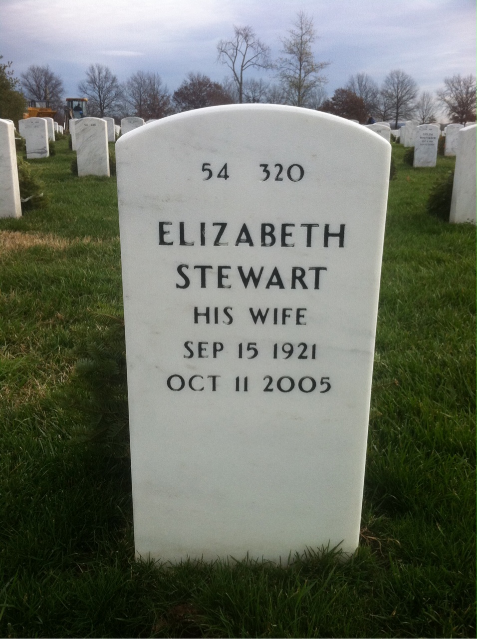 Back of headstone — Lawrence Bates