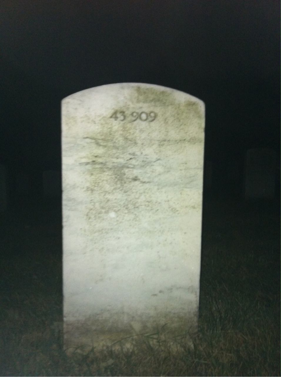 Back of headstone — John Musselman