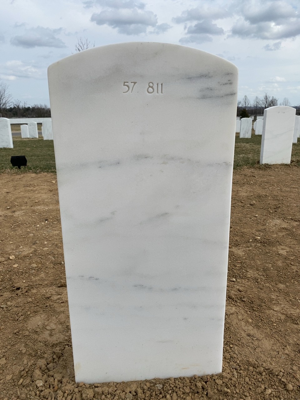 Back of headstone — Irvin Mills