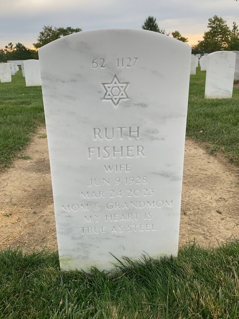 Back of headstone — William W Henoch