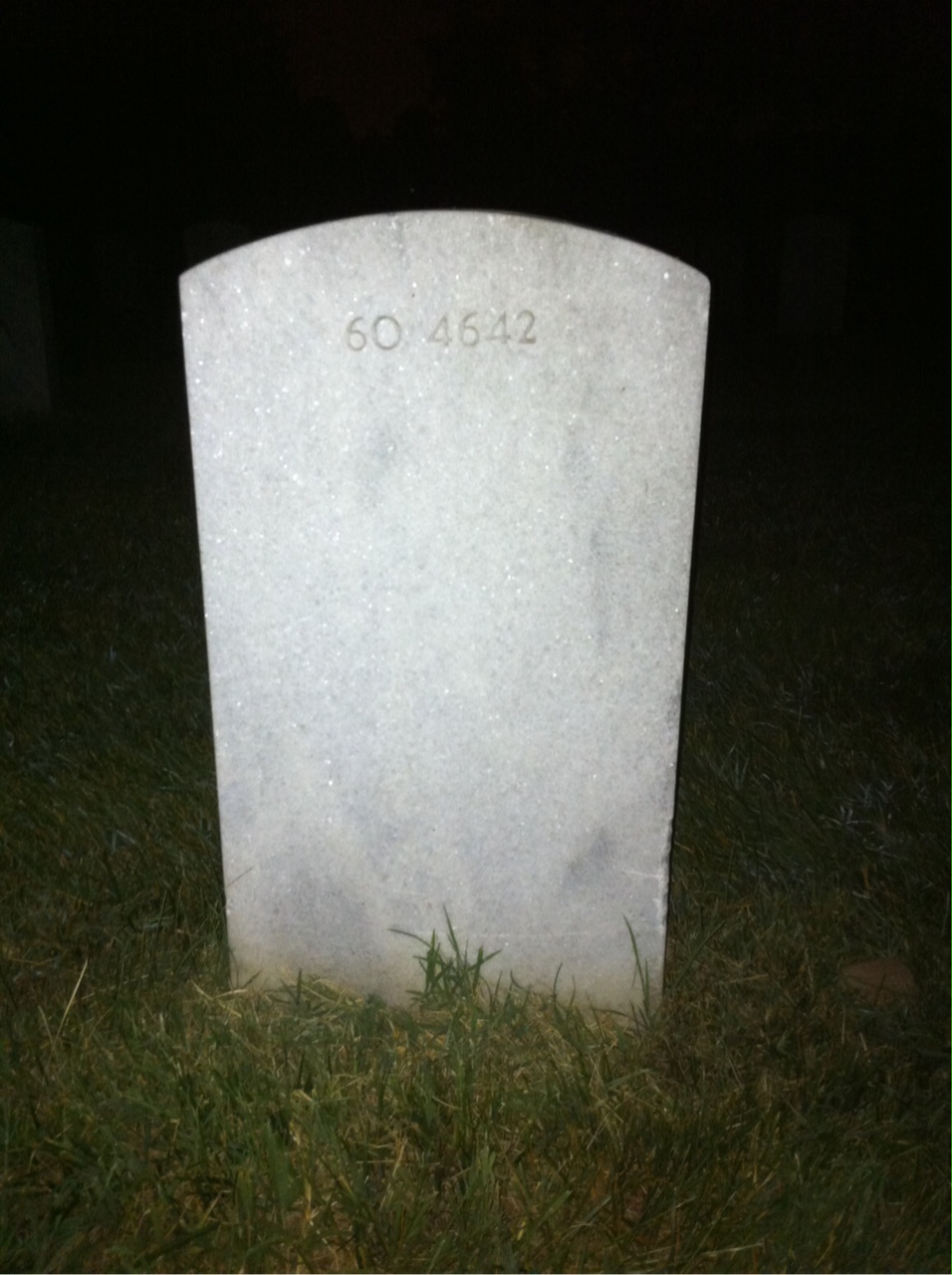 Back of headstone — William Frederick