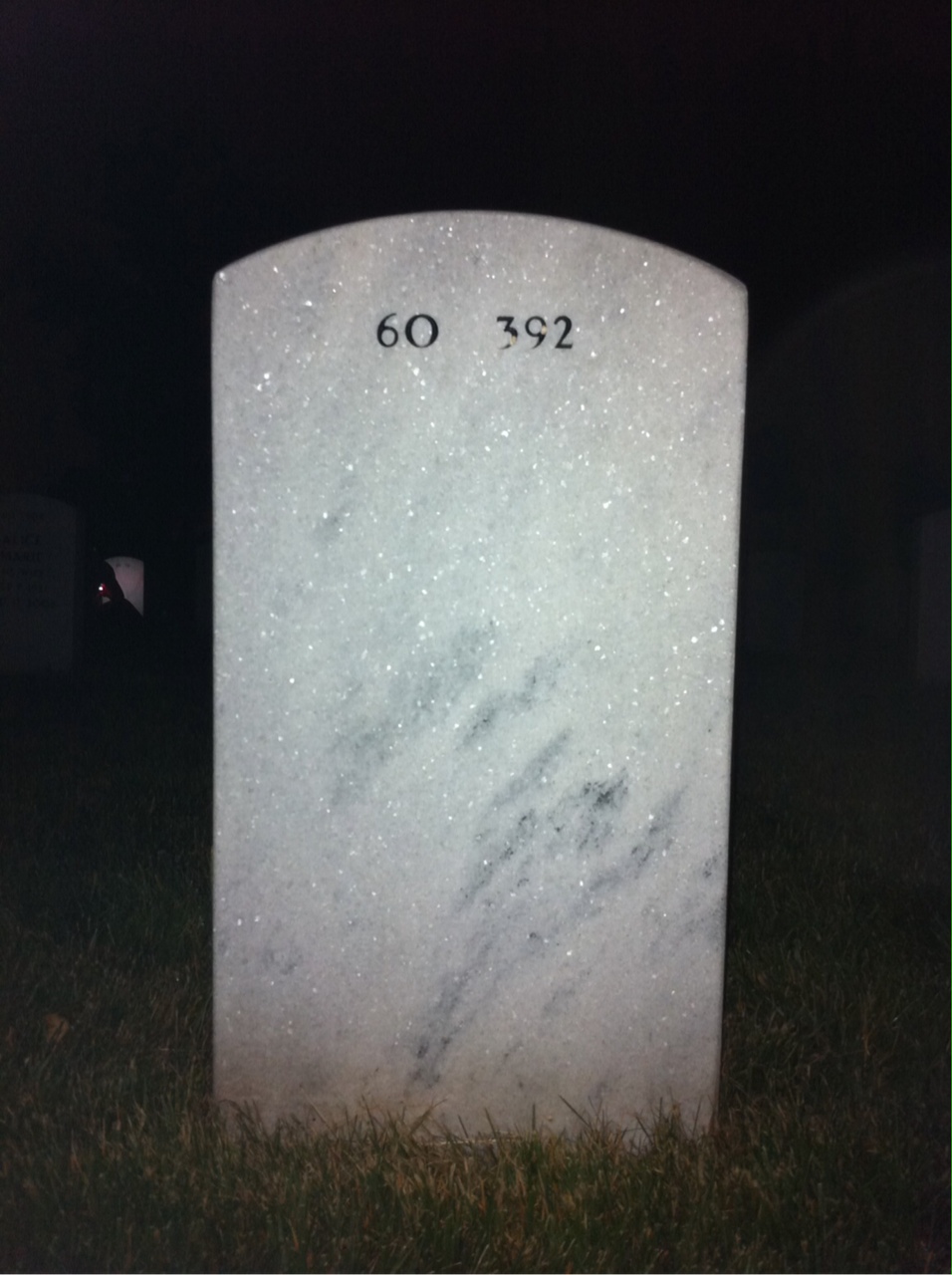 Back of headstone — Daphne Wade