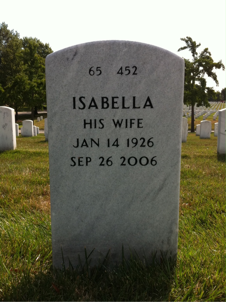 Back of headstone — Paul Windham