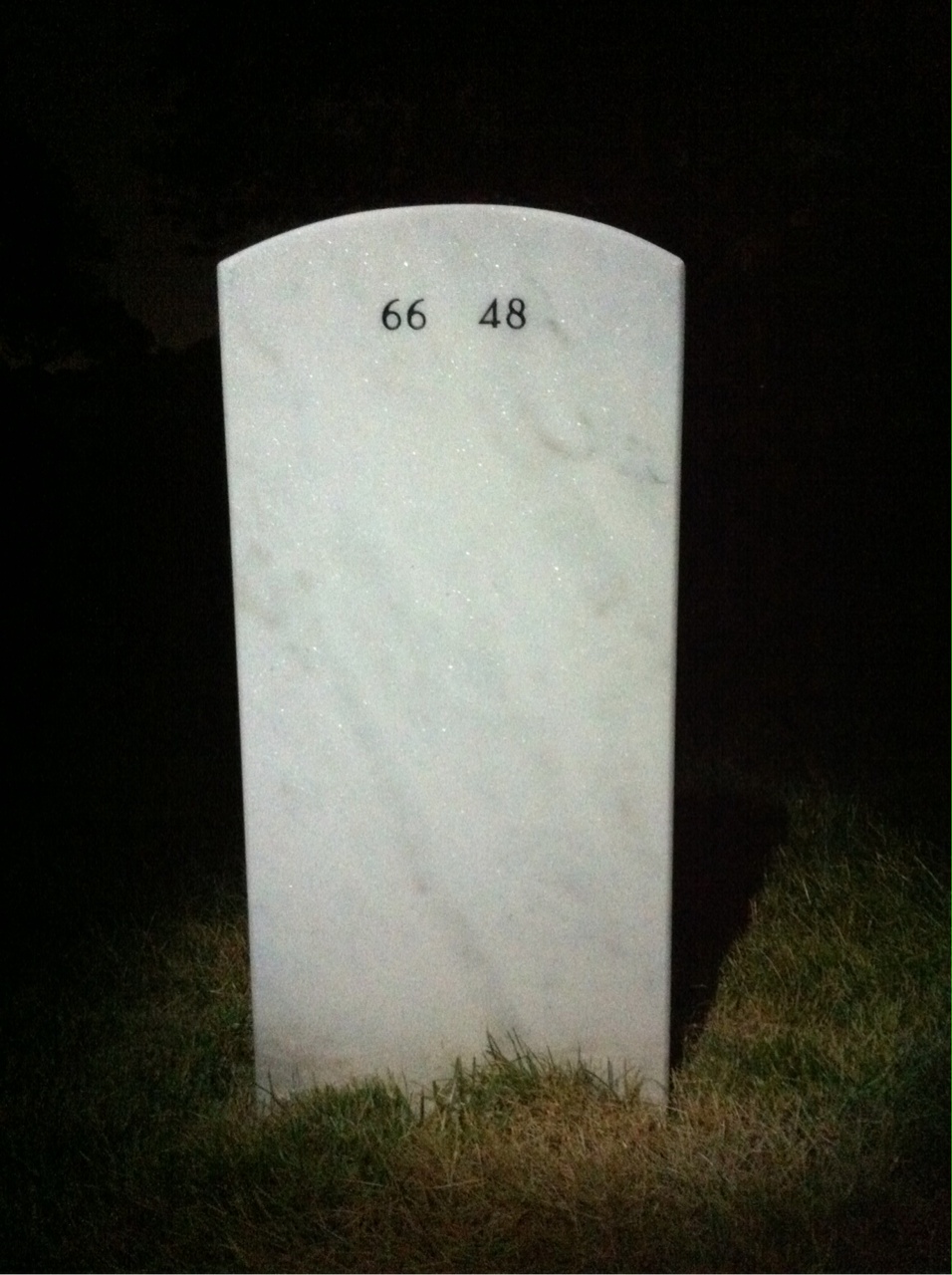 Back of headstone — Edward Jackson