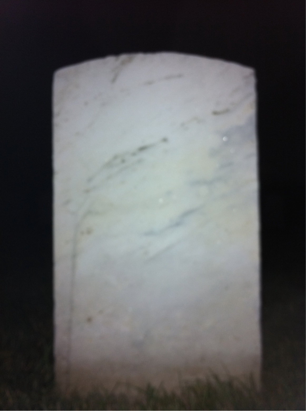 Back of headstone — Anthony Benussia
