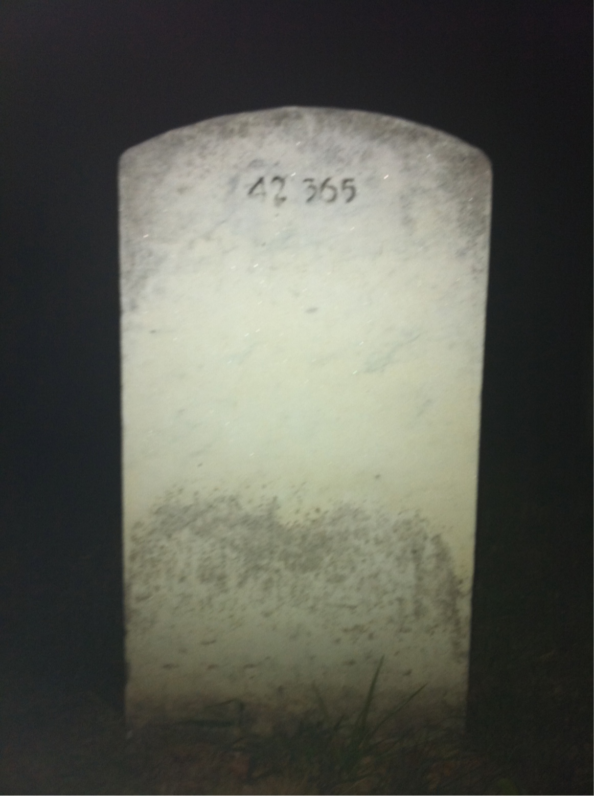 Back of headstone — Philip Altieri
