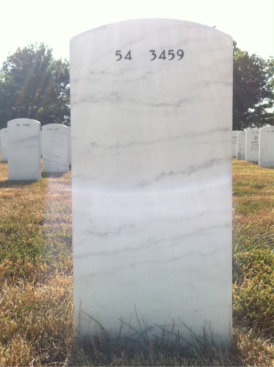 Back of headstone — Donald Lefebvre
