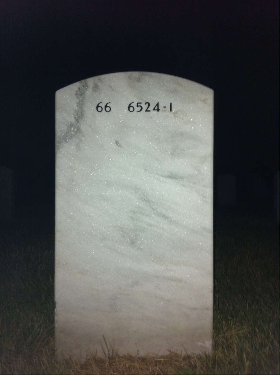 Back of headstone — Marguerite Gipson