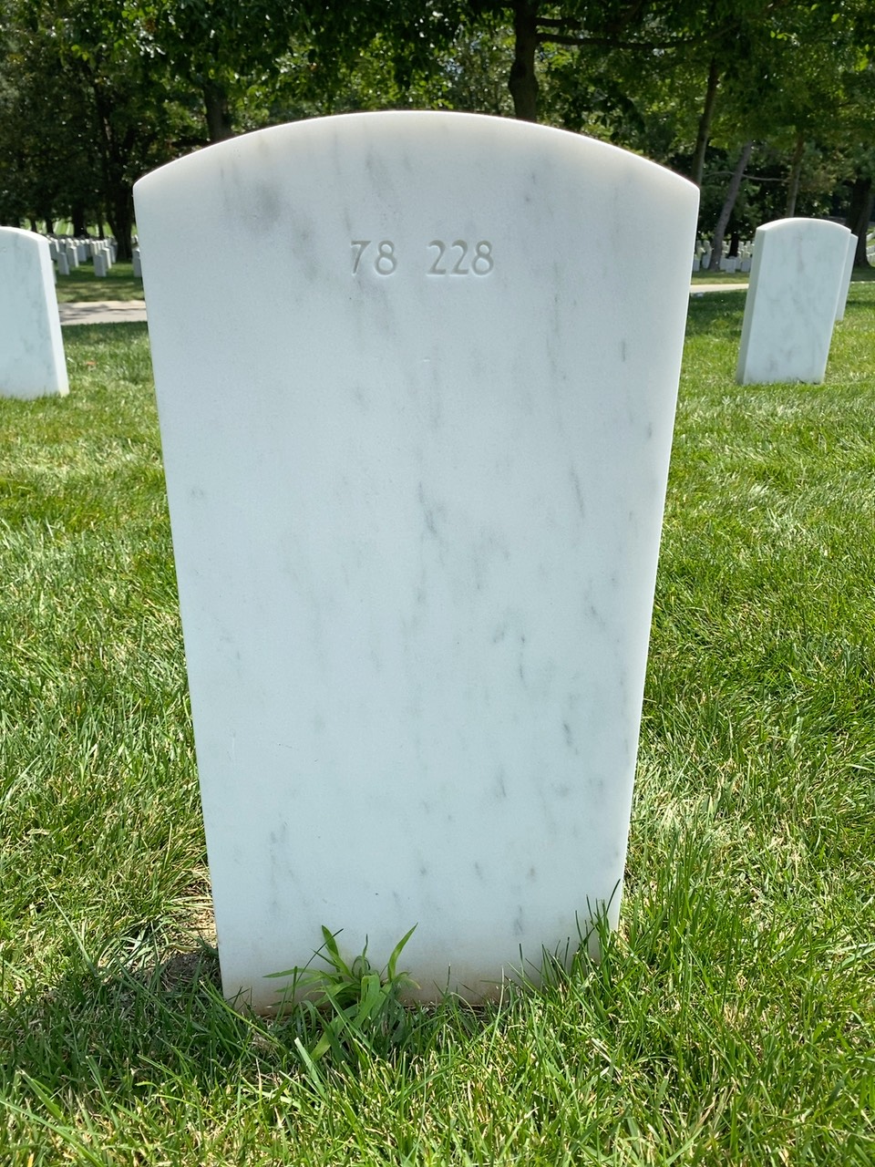 Back of headstone — Stephen Murphy