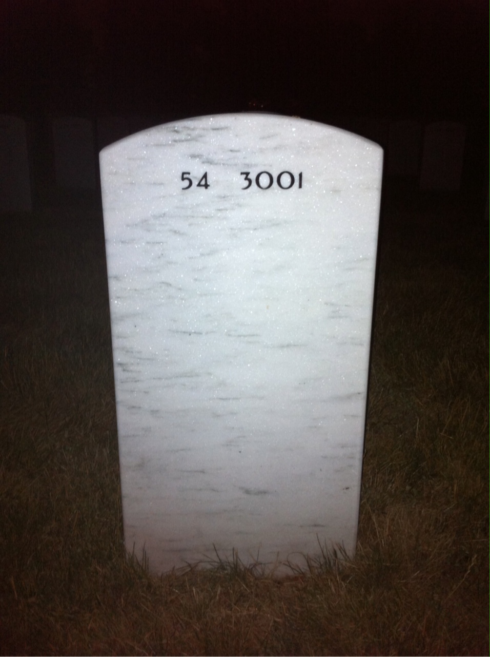 Back of headstone — Michael Sipe