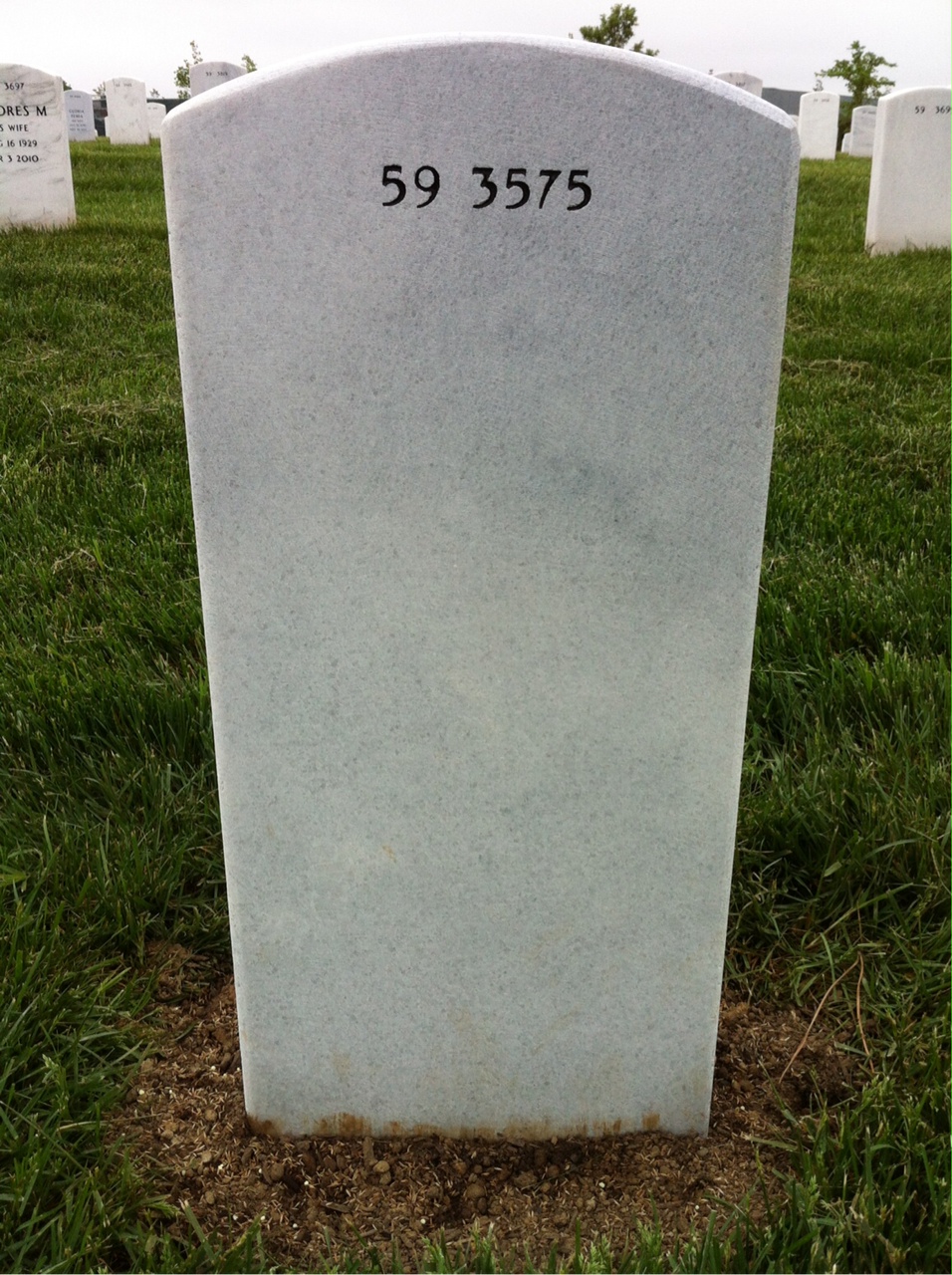 Back of headstone — Joseph Mclean