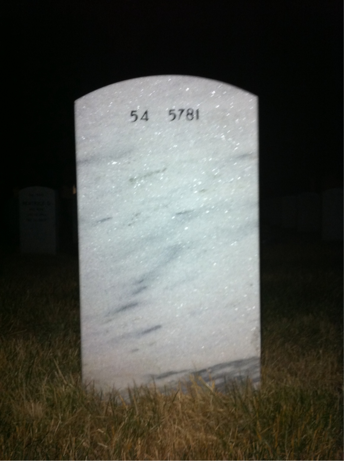 Back of headstone — Emil Day